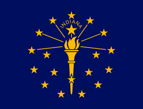 Indiana State Flag Yardsy Sign