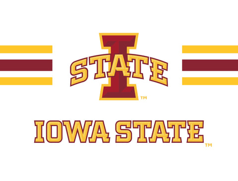 Iowa State Stripes White Yardsy Sign