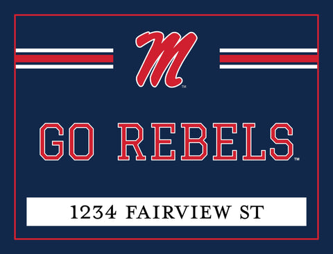 Mississippi Go Rebels Custom Yardsy Sign