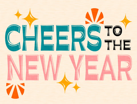Cheers to the New Year Yardsy Sign