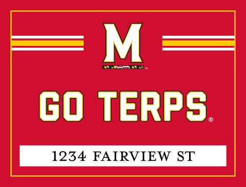 Maryland Go Terps Custom Yardsy Sign