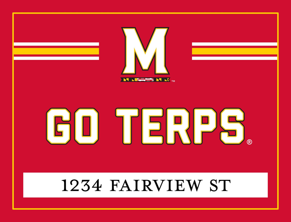 Maryland Go Terps Custom Yardsy Sign