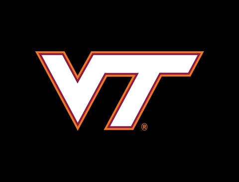 Virginia Tech VT Athletics Mark Black Yardsy Sign