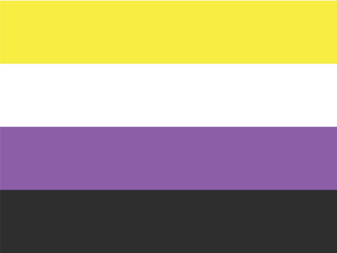 Nonbinary Pride Flag Yardsy Sign