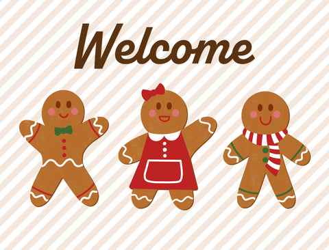 Welcome Gingerbread Yardsy Sign