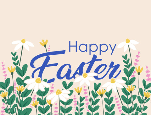 Happy Easter Floral Yardsy Sign