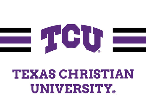 TCU Stripes White Yardsy Sign