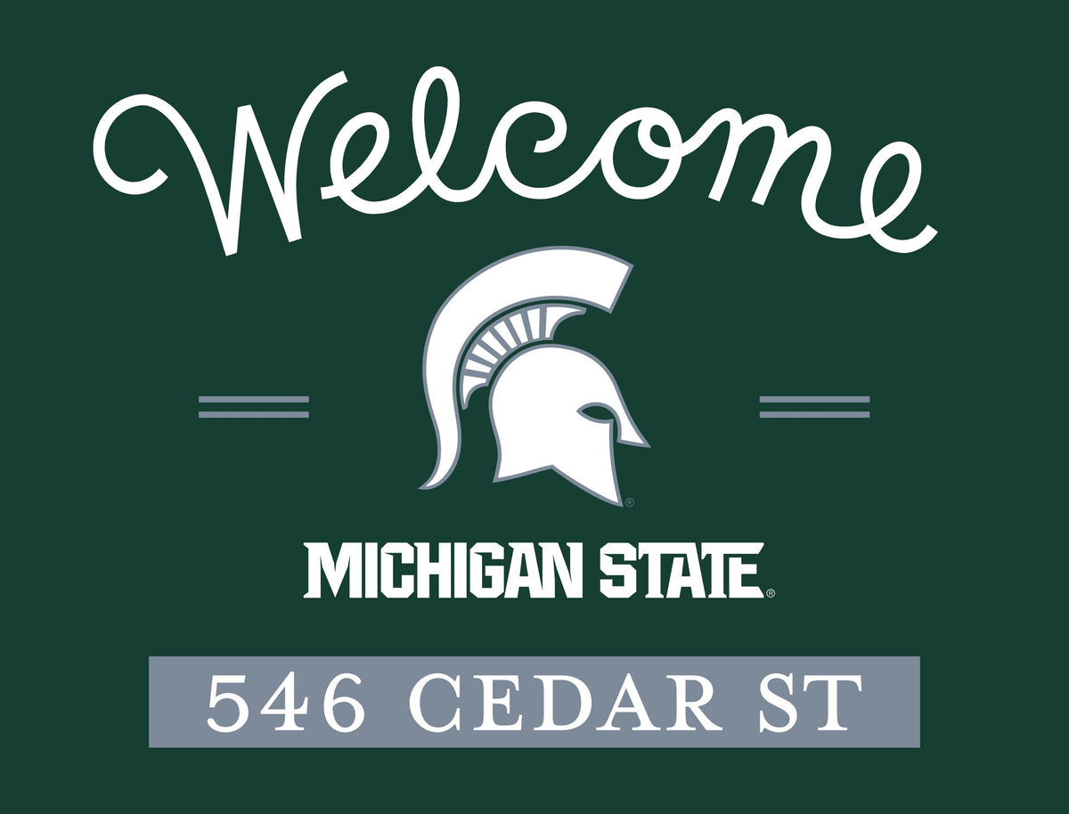 Welcome Michigan State Custom Yardsy Sign
