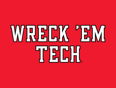 Texas Tech Wreck Em Red Yardsy Sign