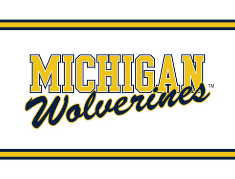 Michigan Wolverines White Yardsy Sign