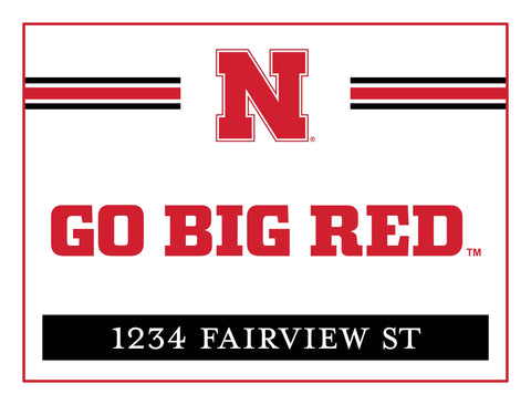Nebraska Go Big Red Custom Yardsy Sign