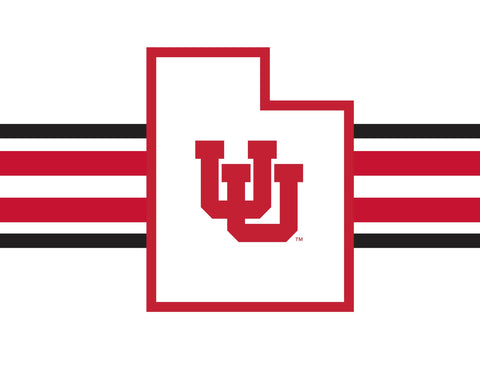 University of Utah State Outline White Yardsy Sign
