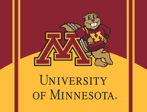 Minnesota M Goldy Mascot Maroon Yardsy Sign