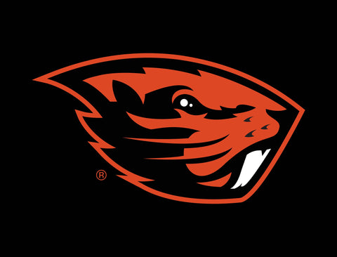 Oregon State Beavers Mascot Black Yardsy Sign