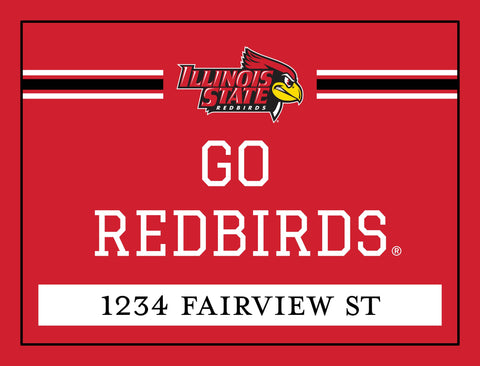 Illinois State Go Redbirds Custom Yardsy Sign