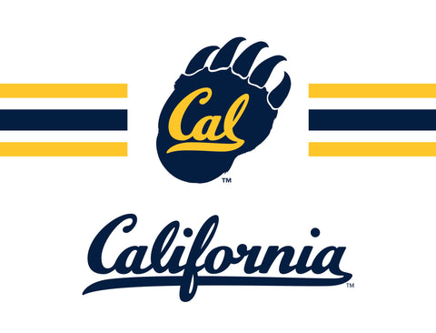 Berkeley Cal California Stripes White Yardsy Sign