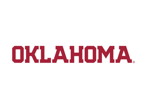 Oklahoma Athletics Wordmark White Yardsy Sign
