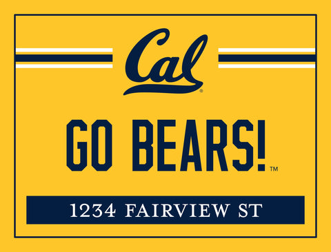 Berkeley Go Bears Custom Yardsy Sign