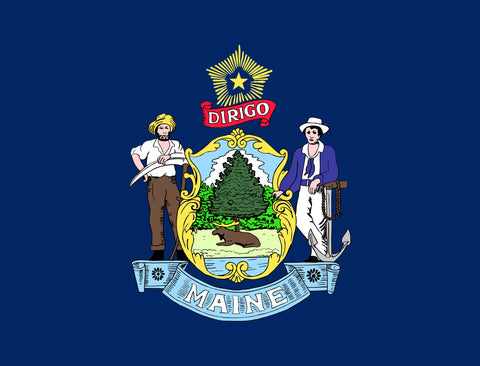 Maine State Flag Yardsy Sign