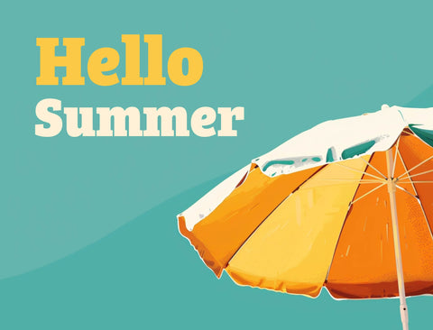 Hello Summer Umbrella Yardsy Sign