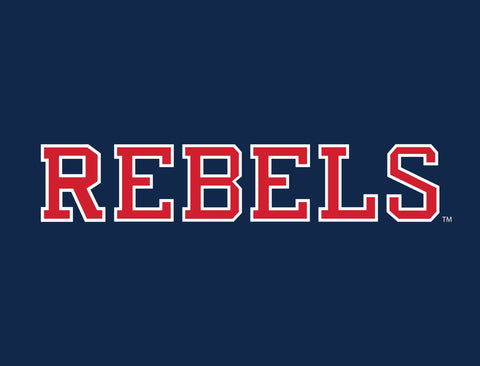 Mississippi Rebels Navy Yardsy Sign