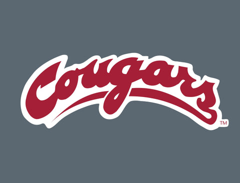 Washington State Cougars Wordmark Gray Yardsy Sign