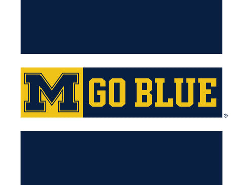 Michigan M Go Blue Block Blue Yardsy Sign