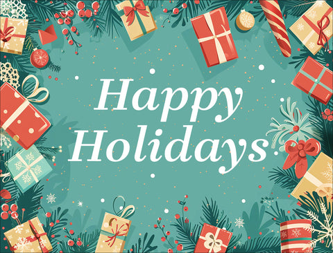 Happy Holidays Light Green Gifts Holiday Yardsy Sign