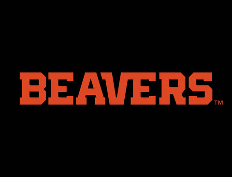Oregon State Beavers Wordmark Black Yardsy Sign