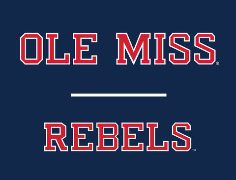 Mississippi Ole Miss Rebels Navy Blue Yardsy Sign