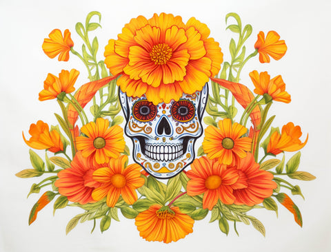 Flower Skull Day Of The Dead Yardsy Sign