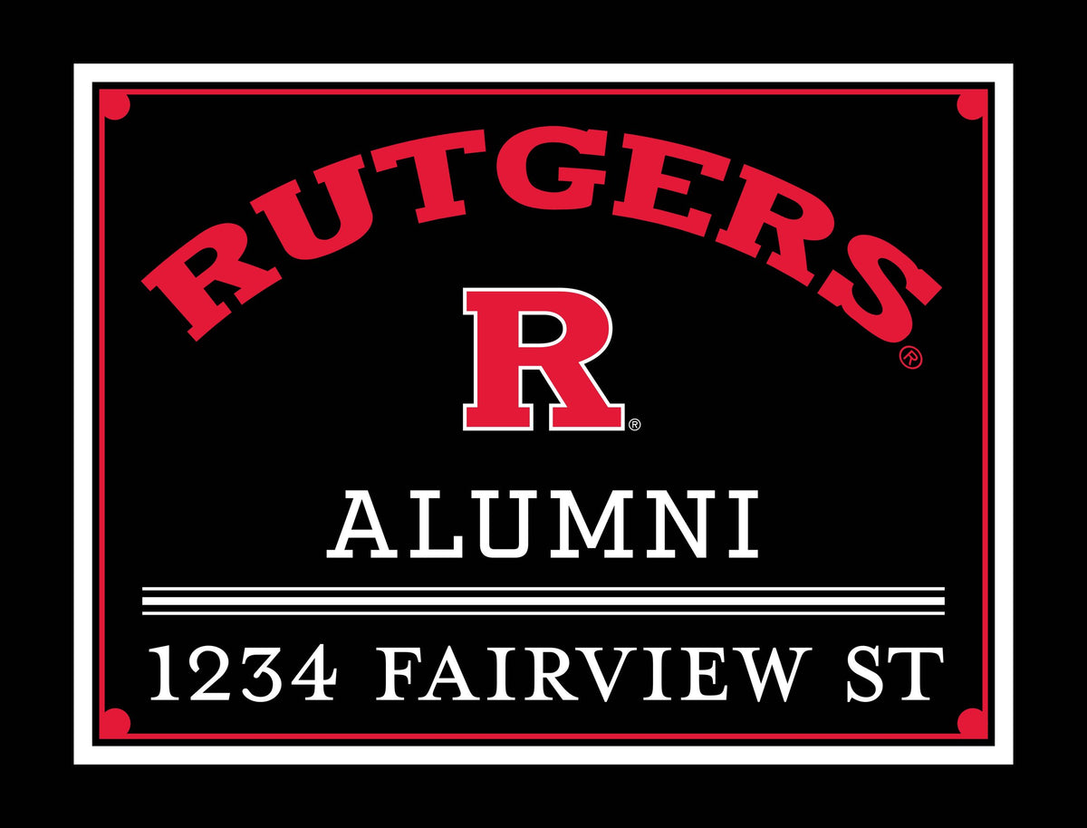 Alumni Rutgers Custom Yardsy Sign