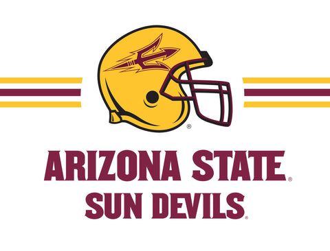 Arizona State Sun Devils Helmet White Yardsy Sign