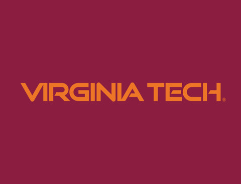 Virginia Tech Wordmark Maroon Yardsy Sign
