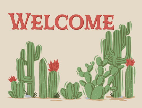 Cacti Welcome Yardsy Sign