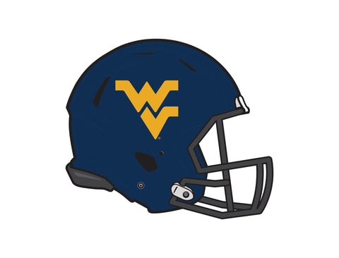 West Virginia Helmet Blue Mark White Yardsy Sign