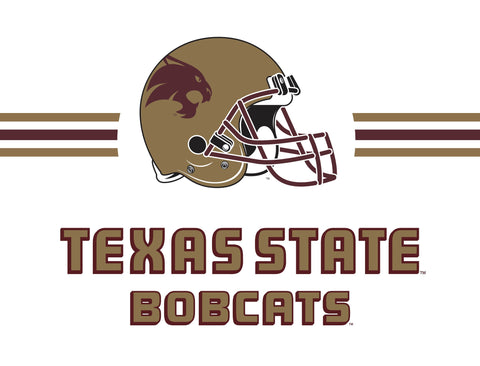 Texas State Bobcats Helmet White Yardsy Sign