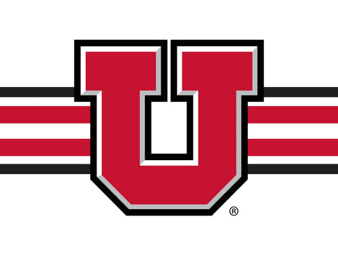 Utah Utes Stripe White Yardsy Sign