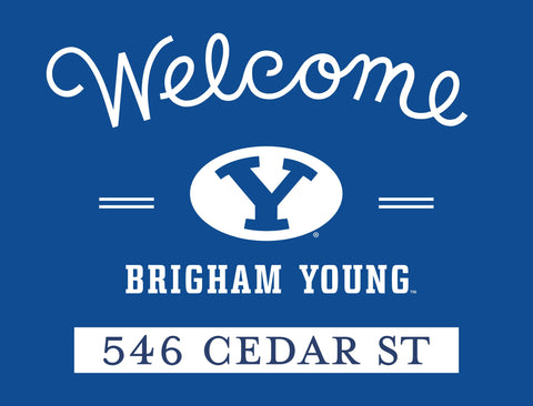 Welcome Brigham Young Custom Yardsy Sign