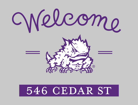 Welcome TCU Custom Yardsy Sign