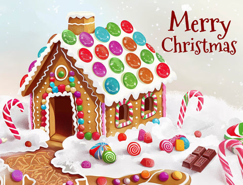 Gingerbread House Christmas Yardsy Sign
