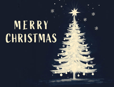 Blue Christmas Tree Yardsy Sign