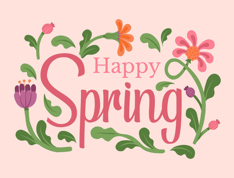 Happy Spring Floral Yardsy Sign