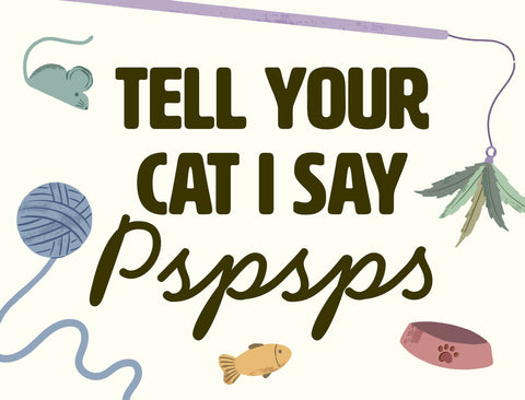Tell Your Cat Yardsy Sign