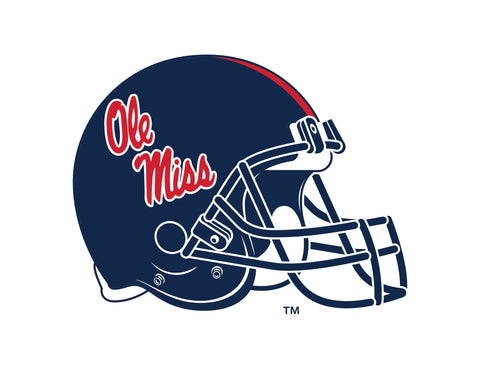 Mississippi Helmet Navy White Yardsy Sign