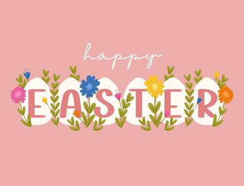 Happy Easter Garden Eggs Yardsy Sign