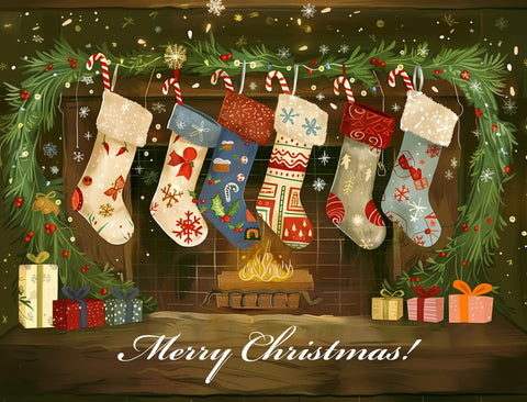 Christmas Stockings at the Hearth Holiday Yardsy Sign