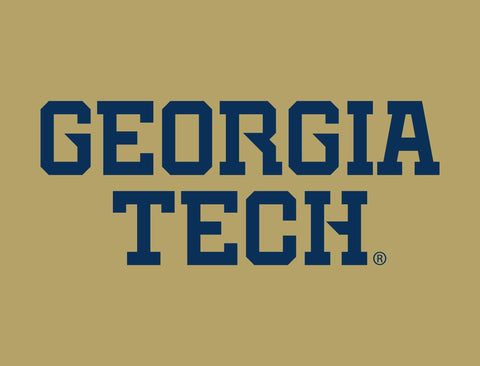 Georgia Tech Wordmark Gold Yardsy Sign