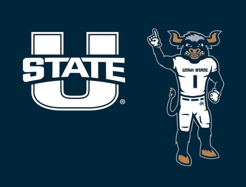 USU Big Blue Mascot Blue Yardsy Sign