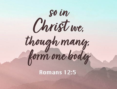 Through Christ We Form One Body Yardsy Sign